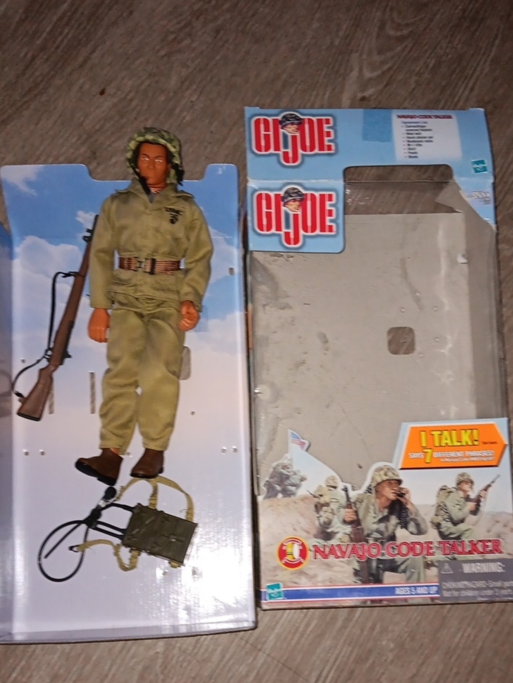 Hasbro GI Joe Navajo Code Talker Figure Olive Green Uniform and Brown Boots